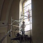 Church Stained Glass Windows Restoration Repair: Felbár Church - Csilla Soós