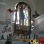 Church Stained Glass Windows Workshop: Church Győrasszonyfa - Csilla Soós