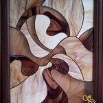 Modern Curved Stained Glass Wall Image - Csilla Soós