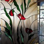 Stained Glass Flower Window Inlay - Csilla Soós