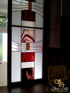 Stained Glass Room Divider: Modern Window - Csilla Soós