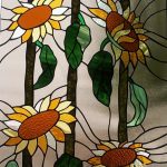 Stained Glass Sunflower Window - Csilla Soós