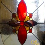 Early Stained Glass Window Cabinet Insert Decorations - Csilla Soós