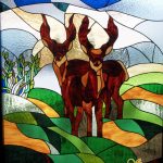 Stained Glass Window Inserts: Hunting Scene - Csilla Soós