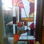 Modern Stained Glass Window Insert Ceiling Light - Csilla Soós