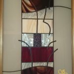 Modern Stained Glass Mirror For A Private Clinic - Csilla Soós