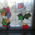 Stained Glass Door Insert (Wine House) - Csilla Soós