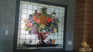 Stained Glass Window Insert (Fruit Basket) - Csilla Soós
