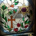 Stained Glass Window With Religious Symbols - Csilla Soós